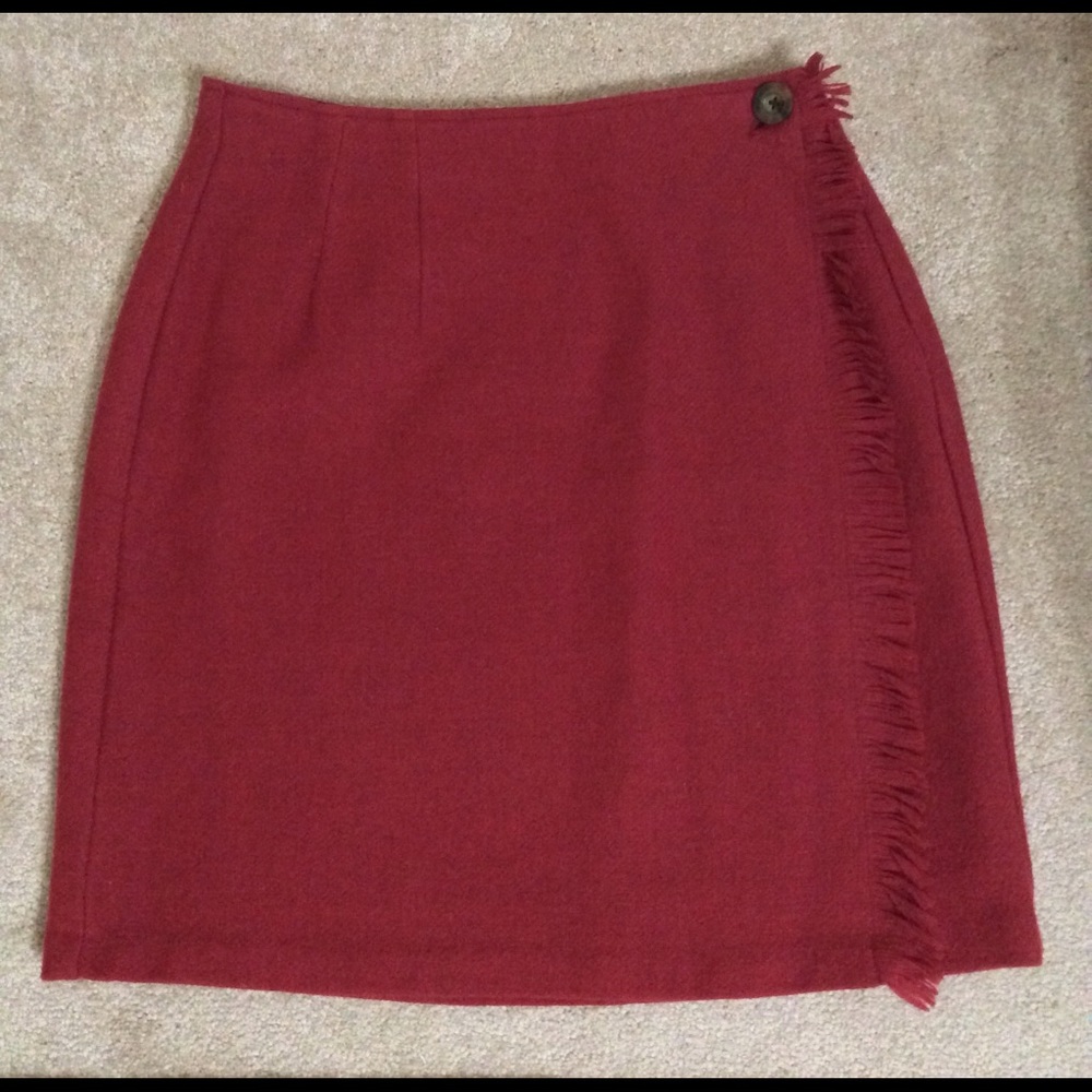 Woolrich Red Wool Skirt | Size 10